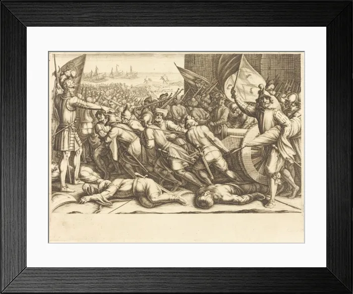 Framed Print : The Re-embarkation of the Turks, c. 1614. Creator: Jacques Callot Framed Print : The Re-embarkation of the Turks, c. 1614. Creator: Jacques Callot