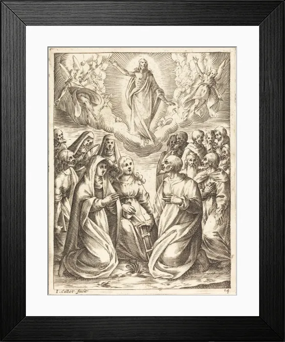 Framed Print : The Ascension, 1608 / 1611. Creator: Jacques Callot Framed Print : The Ascension, 1608 / 1611. Creator: Jacques Callot