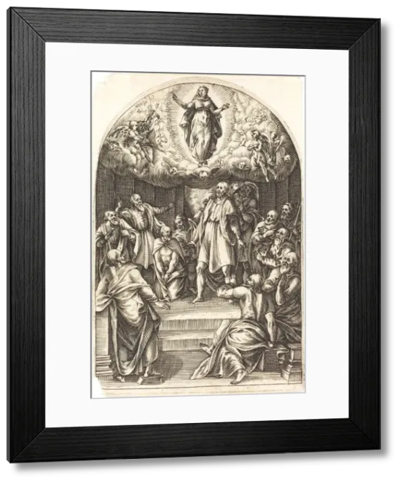 Framed Print : The Assumption, 1608 / 1611. Creator: Jacques Callot Framed Print : The Assumption, 1608 / 1611. Creator: Jacques Callot