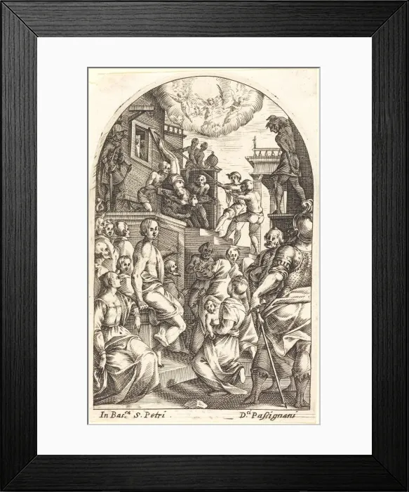 Framed Print : The Martyrdom of Saint Peter, 1608 / 1611. Creator: Jacques Callot Framed Print : The Martyrdom of Saint Peter, 1608 / 1611. Creator: Jacques Callot