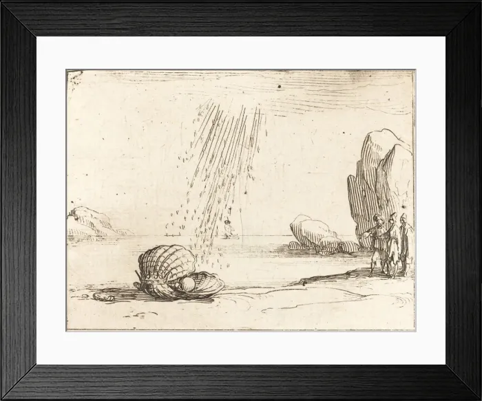 Framed Print : Oyster with Pearl. Creator: Jacques Callot Framed Print : Oyster with Pearl. Creator: Jacques Callot