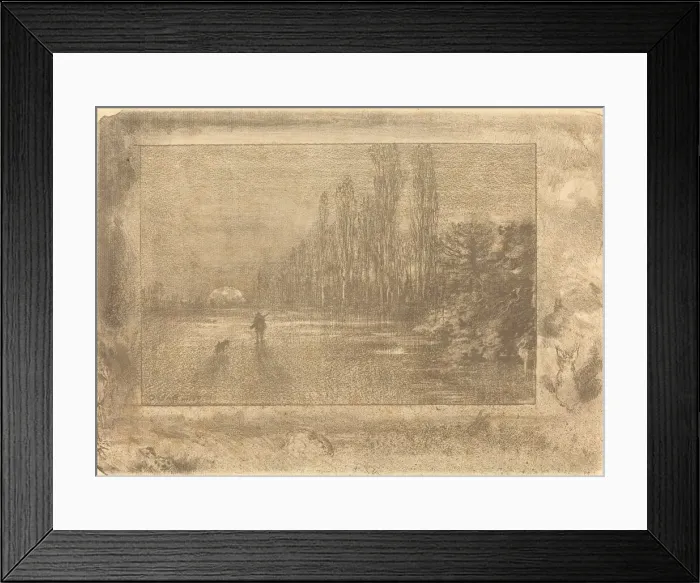 Framed Print : Le Petit Chasseur (Little Hunter), 1892. Creator: Felix Hilaire Buhot Framed Print : Le Petit Chasseur (Little Hunter), 1892. Creator: Felix Hilaire Buhot