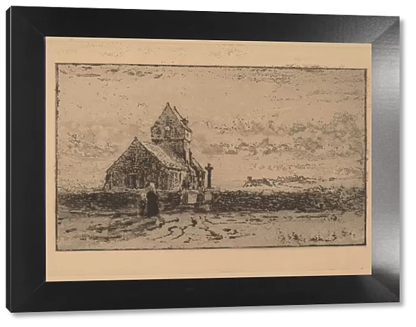 L Eglise de Jobourg, 1887. Creator: Felix Hilaire Buhot