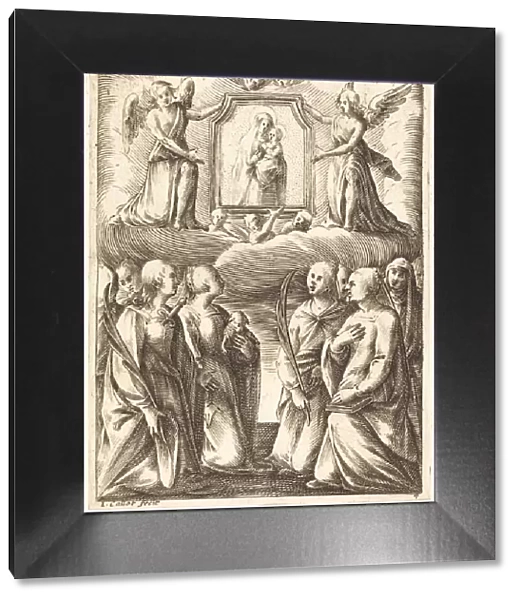 The Adoration of the Virgin and Child, 1608  /  1611. Creator: Jacques Callot