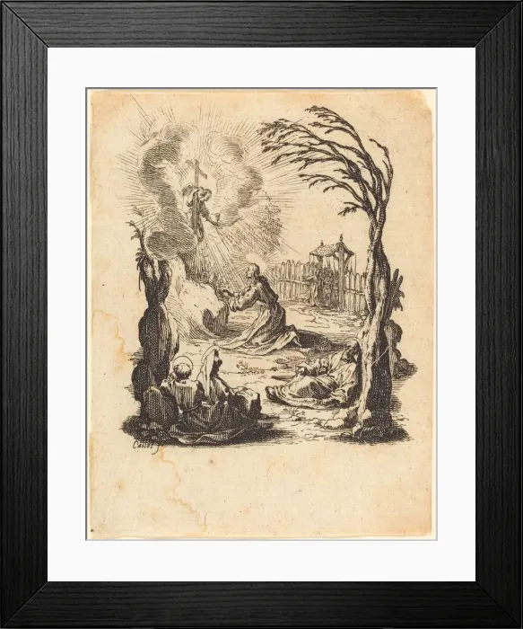Framed Print : The Agony in the Garden, c. 1624 / 1625. Creator: Jacques Callot Framed Print : The Agony in the Garden, c. 1624 / 1625. Creator: Jacques Callot