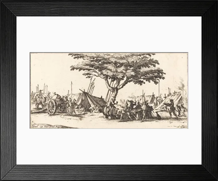 Framed Print : The Camp, c. 1633. Creator: Jacques Callot