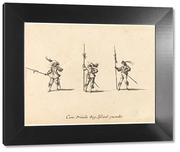 Drill with Halberds, 1634  /  1635. Creator: Jacques Callot