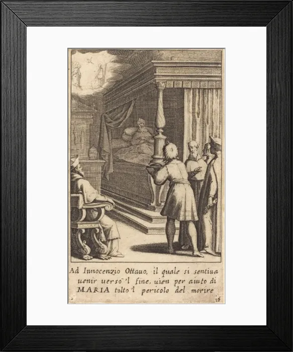 Framed Print : Innocent VIII, 1619. Creator: Jacques Callot Framed Print : Innocent VIII, 1619. Creator: Jacques Callot
