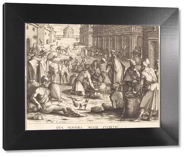 The Grain Weighers, 1608  /  1611. Creator: Jacques Callot