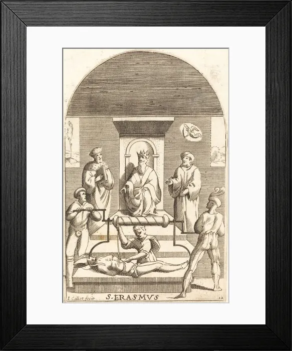 Framed Print : Martyrdom of Saint Erasmus, 1608 / 1611. Creator: Albrecht Durer Framed Print : Martyrdom of Saint Erasmus, 1608 / 1611. Creator: Albrecht Durer