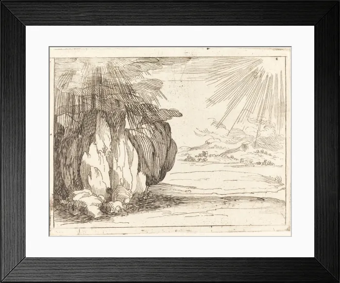 Framed Print : Sun and Rain. Creator: Jacques Callot Framed Print : Sun and Rain. Creator: Jacques Callot