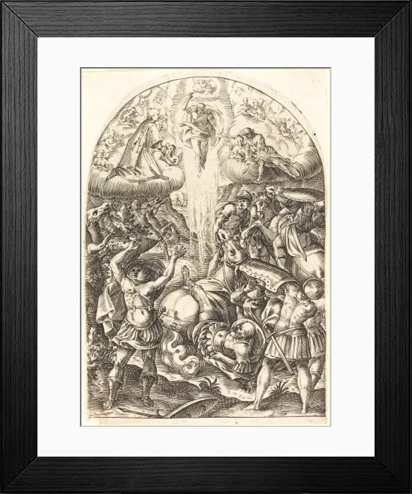 Framed Print : The Conversion of Saint Paul, 1608 / 1611. Creator: Jacques Callot Framed Print : The Conversion of Saint Paul, 1608 / 1611. Creator: Jacques Callot