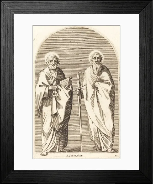 Framed Print : Saints Peter and Paul, 1608 / 1611. Creator: Jacques Callot Framed Print : Saints Peter and Paul, 1608 / 1611. Creator: Jacques Callot