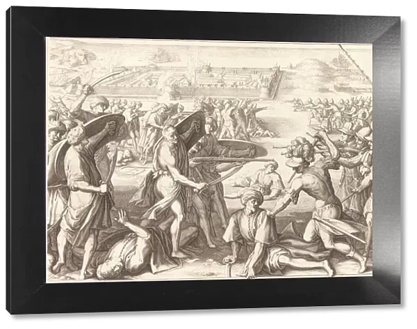 Assault on the Outer Forts of Bone, c. 1614. Creator: Jacques Callot