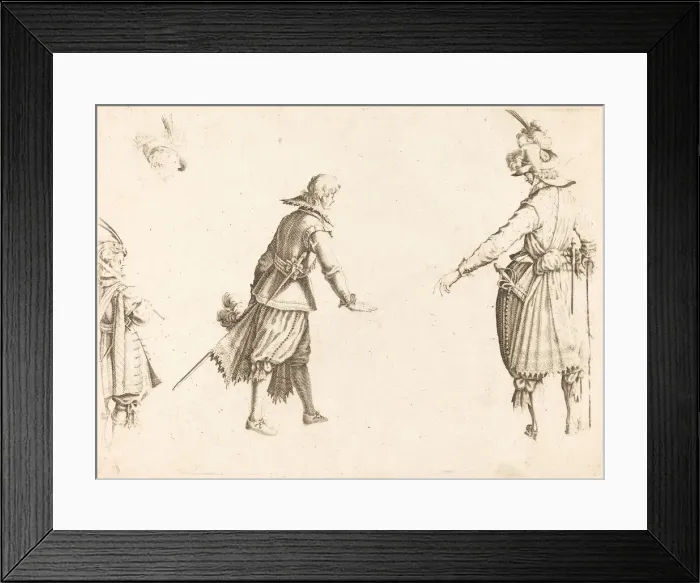Framed Print : The Enrollment of the Troops, c. 1614. Creator: Jacques Callot Framed Print : The Enrollment of the Troops, c. 1614. Creator: Jacques Callot