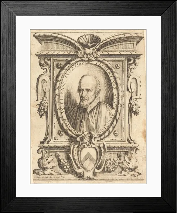 Framed Print : Donato Dell Antella, 1619. Creator: Jacques Callot
