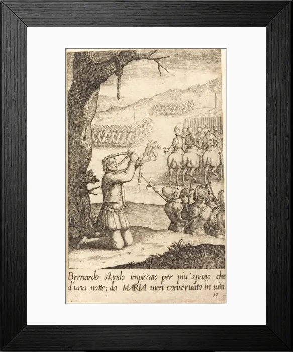 Framed Print : Bernardo, 1619. Creator: Jacques Callot Framed Print : Bernardo, 1619. Creator: Jacques Callot