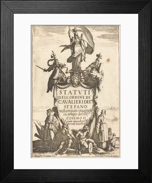 Framed Print : Frontispiece for the Statutes of the Order of the Knights of Saint Stephen Framed Print : Frontispiece for the Statutes of the Order of the Knights of Saint Stephen