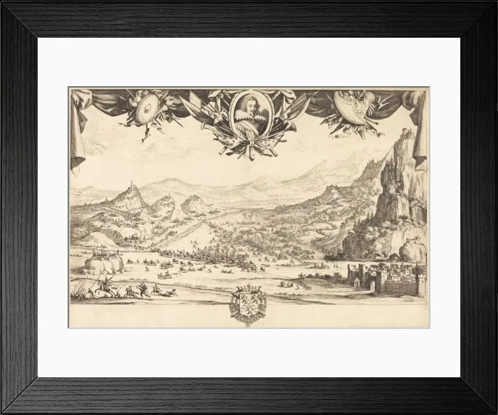 Framed Print : The Combat of Avigliana, in or after 1631. Creator: Jacques Callot Framed Print : The Combat of Avigliana, in or after 1631. Creator: Jacques Callot