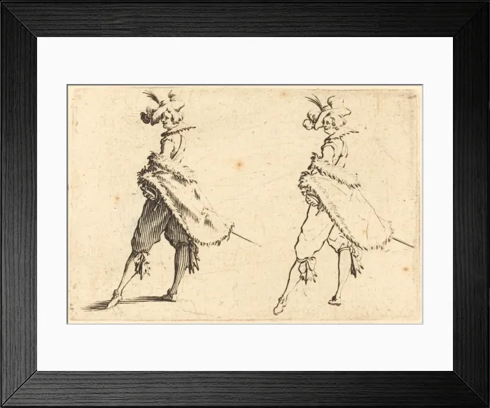 Framed Print : Gentleman Viewed from the Side, c. 1622. Creator: Jacques Callot Framed Print : Gentleman Viewed from the Side, c. 1622. Creator: Jacques Callot