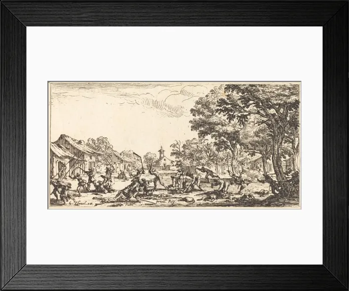 Framed Print : The Peasants Revenge, c. 1633. Creator: Jacques Callot Framed Print : The Peasants Revenge, c. 1633. Creator: Jacques Callot