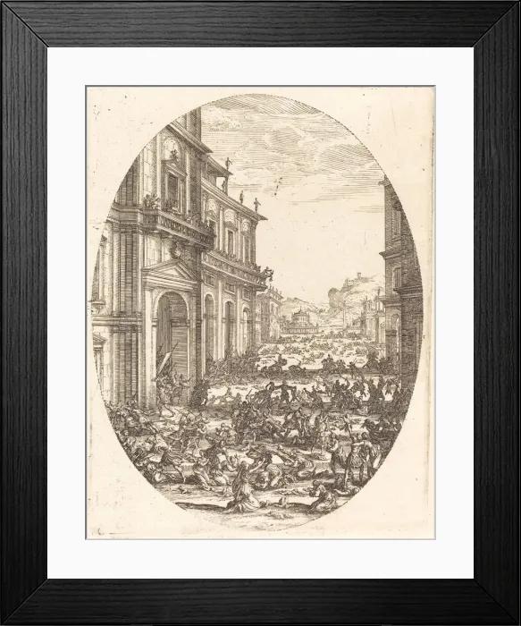 Framed Print : The Massacre of the Innocents, c. 1618 / 1620. Creator: Jacques Callot Framed Print : The Massacre of the Innocents, c. 1618 / 1620. Creator: Jacques Callot