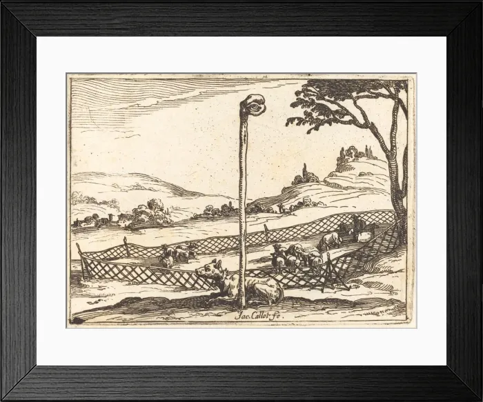 Framed Print : The Vigilant Eye, 1628. Creator: Jacques Callot Framed Print : The Vigilant Eye, 1628. Creator: Jacques Callot