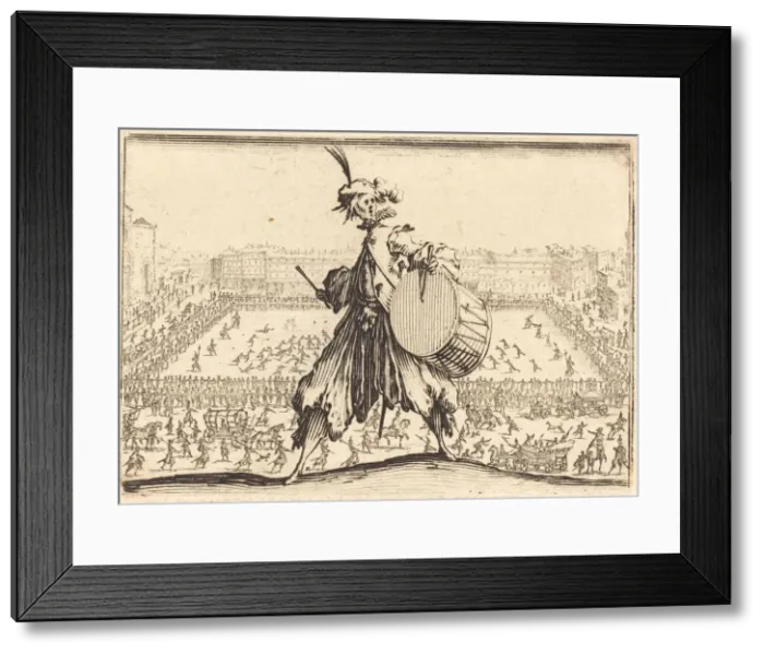 Framed Print : Piazza Santa Croce, Florence, c. 1617. Creator: Jacques Callot Framed Print : Piazza Santa Croce, Florence, c. 1617. Creator: Jacques Callot