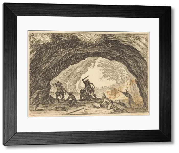 Framed Print : Soldiers Attacking Robbers, c. 1622. Creator: Jacques Callot Framed Print : Soldiers Attacking Robbers, c. 1622. Creator: Jacques Callot
