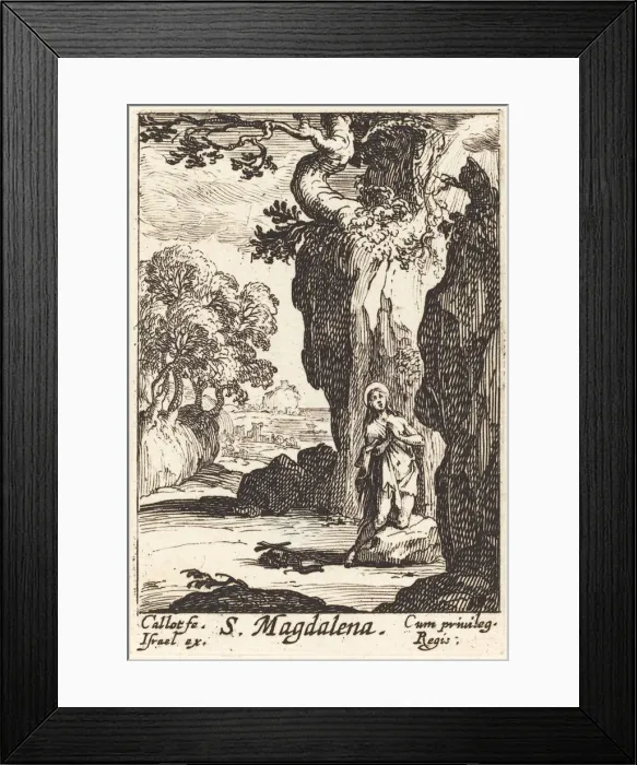 Framed Print : Saint Mary Magdalene. Creator: Jacques Callot Framed Print : Saint Mary Magdalene. Creator: Jacques Callot