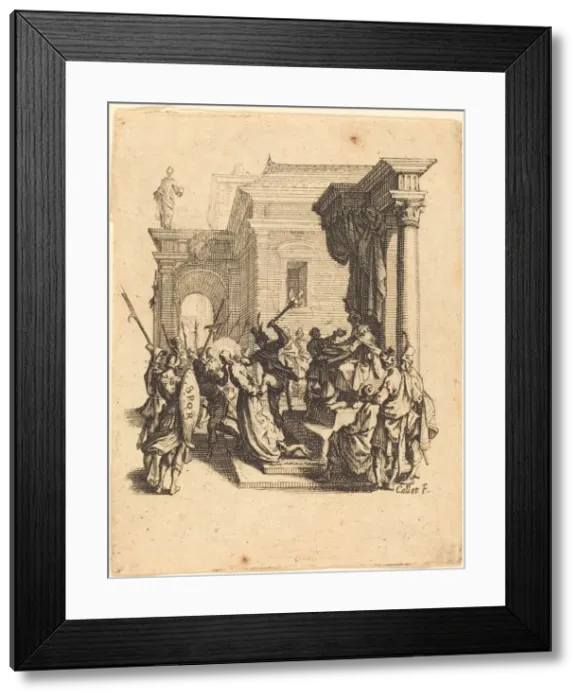 Framed Print : Christ Condemned to Death by Pilate, c. 1624 / 1625. Creator: Jacques Callot Framed Print : Christ Condemned to Death by Pilate, c. 1624 / 1625. Creator: Jacques Callot