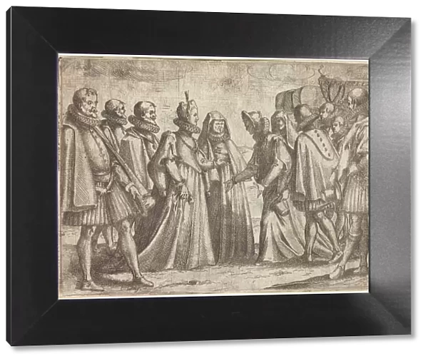 Reception at Mantua [recto], 1612. Creator: Jacques Callot