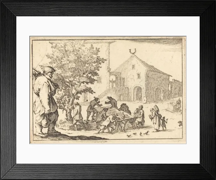 Framed Print : Tavern, c. 1617. Creator: Jacques Callot Framed Print : Tavern, c. 1617. Creator: Jacques Callot
