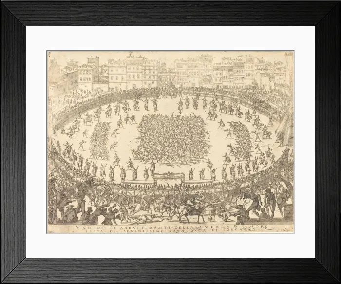 Framed Print : One of the Infantry Combats, 1616. Creator: Jacques Callot Framed Print : One of the Infantry Combats, 1616. Creator: Jacques Callot