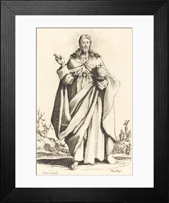 Framed Print : Christ, published 1631. Creator: Jacques Callot Framed Print : Christ, published 1631. Creator: Jacques Callot