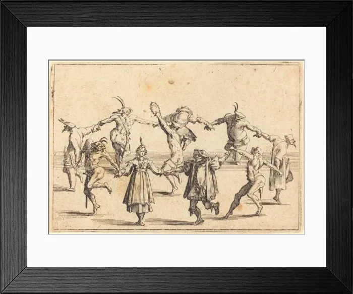 Framed Print : The Dance, c. 1622. Creator: Jacques Callot Framed Print : The Dance, c. 1622. Creator: Jacques Callot