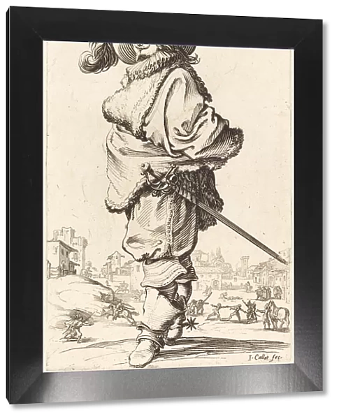 Noble Man with Fur Plastron, c. 1620  /  1623. Creator: Jacques Callot