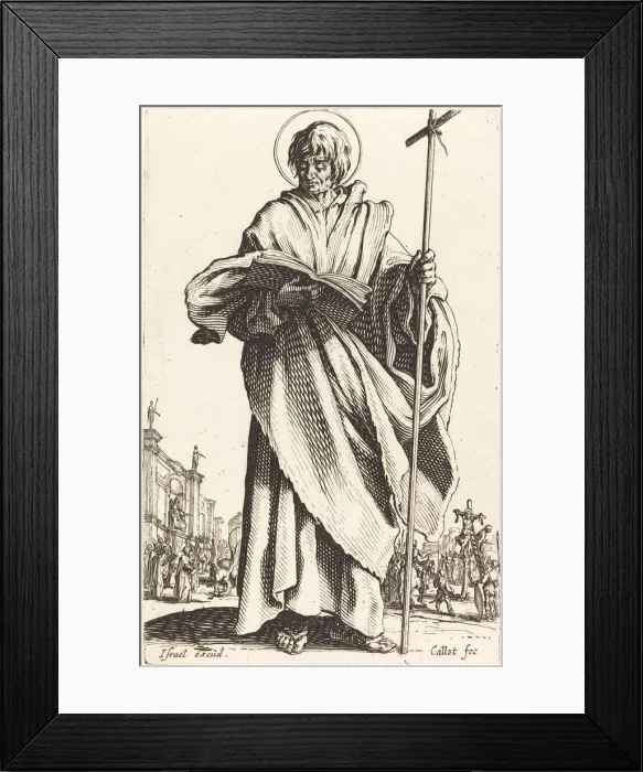 Framed Print : Saint Philip, published 1631. Creator: Jacques Callot Framed Print : Saint Philip, published 1631. Creator: Jacques Callot