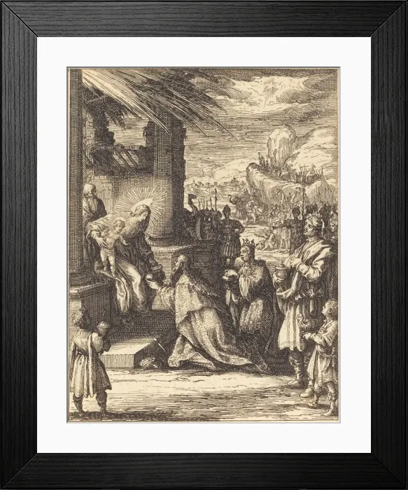Framed Print : The Adoration of the Magi, 1623  /  1628. Creator: Jacques Callot