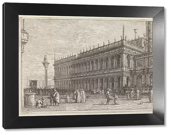 La libreria. V. in or before 1742. Creator: Canaletto