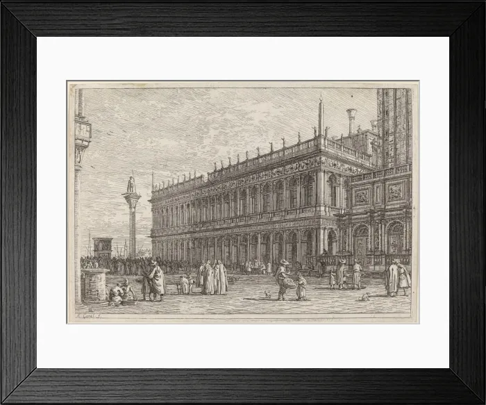 Framed Print : La libreria. V. in or before 1742. Creator: Canaletto Framed Print : La libreria. V. in or before 1742. Creator: Canaletto