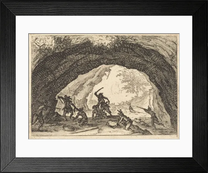Framed Print : Soldiers Attacking Robbers, c. 1617. Creator: Jacques Callot Framed Print : Soldiers Attacking Robbers, c. 1617. Creator: Jacques Callot