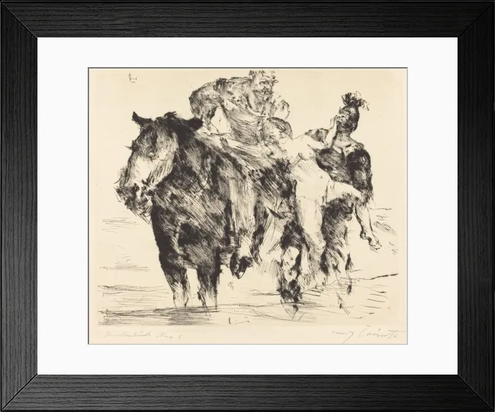 Framed Print : Frauenrauber (Rape), 1920. Creator: Lovis Corinth Framed Print : Frauenrauber (Rape), 1920. Creator: Lovis Corinth