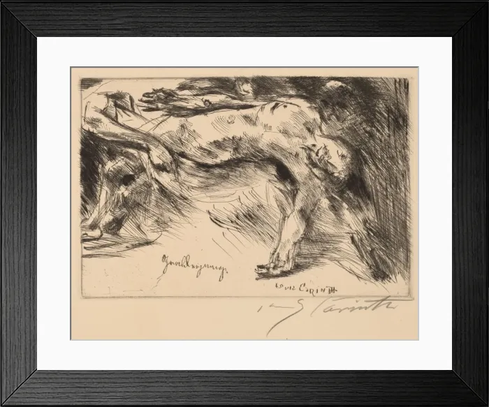 Framed Print : Grablegung (Burial), 1921-1922. Creator: Lovis Corinth Framed Print : Grablegung (Burial), 1921-1922. Creator: Lovis Corinth