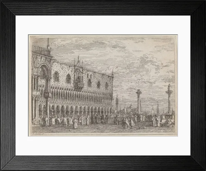 Framed Print : La Piera del Bando. V. c. 1735 / 1746. Creator: Canaletto Framed Print : La Piera del Bando. V. c. 1735 / 1746. Creator: Canaletto