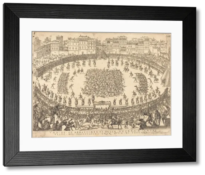 Framed Print : One of the Infantry Combats, 1616. Creator: Jacques Callot Framed Print : One of the Infantry Combats, 1616. Creator: Jacques Callot