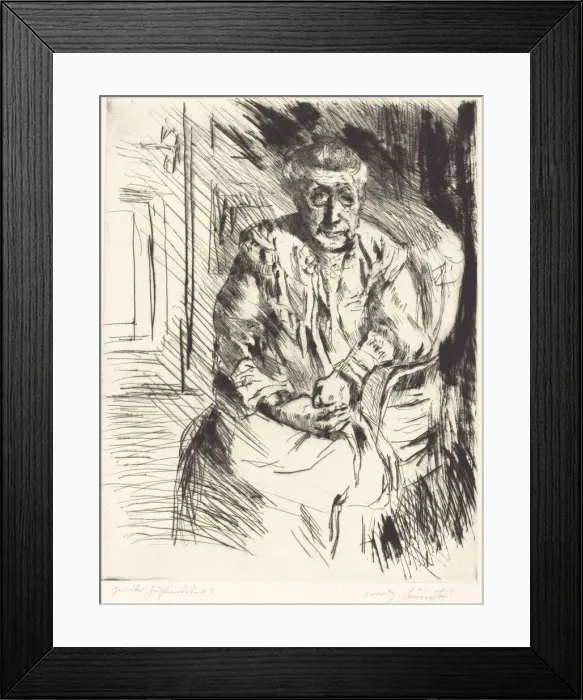 Framed Print : Ma Belle Mere (Mother-in-Law), 1919. Creator: Lovis Corinth Framed Print : Ma Belle Mere (Mother-in-Law), 1919. Creator: Lovis Corinth
