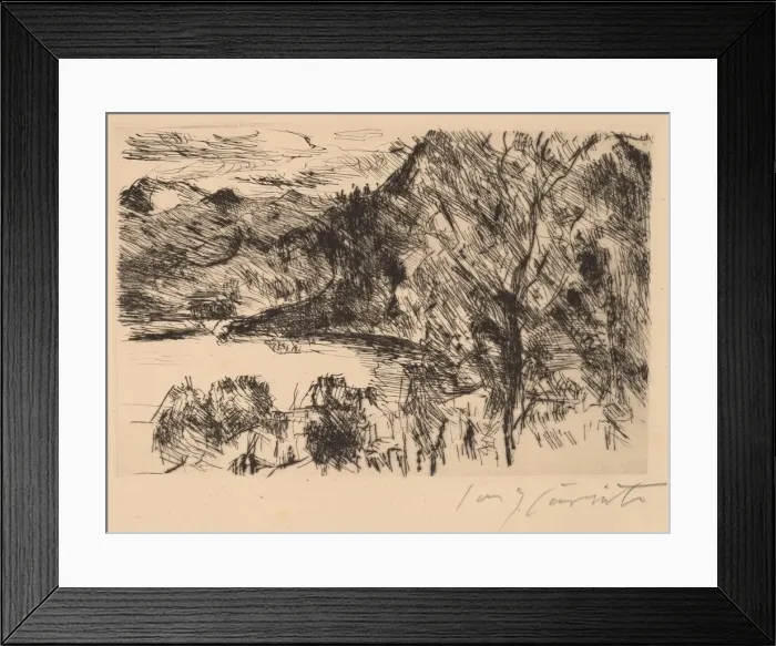 Framed Print : Walchensee mit Jochberg (Walchensee with Jochberg), 1923. Creator: Lovis Corinth Framed Print : Walchensee mit Jochberg (Walchensee with Jochberg), 1923. Creator: Lovis Corinth