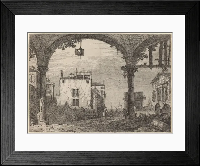 Framed Print : The Portico with the Lantern, c. 1735 / 1746. Creator: Canaletto Framed Print : The Portico with the Lantern, c. 1735 / 1746. Creator: Canaletto