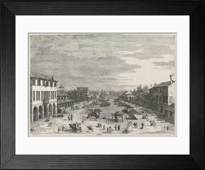 Framed Print : Mestre, c. 1735 / 1746. Creator: Canaletto Framed Print : Mestre, c. 1735 / 1746. Creator: Canaletto